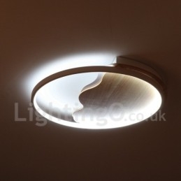 Dimmbar Hvit Sky Rund Tre Taklampe Ultratynn Taklampe Kan Også Brukes Som Vegglampe