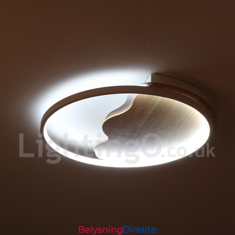 Dimmbar Hvit Sky Rund Tre Taklampe Ultratynn Taklampe Kan Også Brukes Som Vegglampe