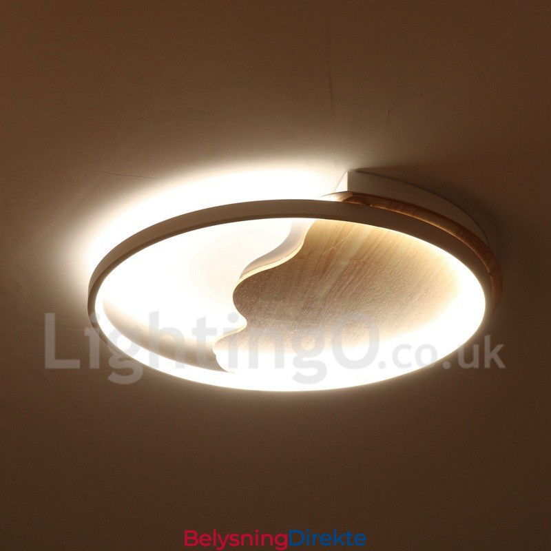 Dimmbar Hvit Sky Rund Tre Taklampe Ultratynn Taklampe Kan Også Brukes Som Vegglampe