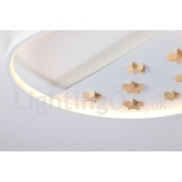 Dimmbar Hvite Stjerner Rund Tre Taklampe Ultratynn Taklampe Kan Også Brukes Som Vegglampe