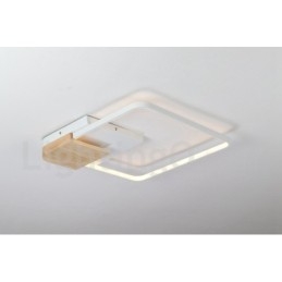 Dimbar Hvit Firkantet Tretaklampe Ultratynn Taklampe Kan Også Brukes Som Vegglampe