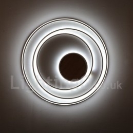 Dimmbar Hvit Ringtaklampe I Tre Ultratynn Taklampe Kan Også Brukes Som Vegglampe