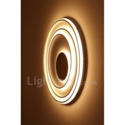 Dimmbar Hvit Ringtaklampe I Tre Ultratynn Taklampe Kan Også Brukes Som Vegglampe