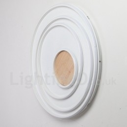 Dimmbar Hvit Ringtaklampe I Tre Ultratynn Taklampe Kan Også Brukes Som Vegglampe