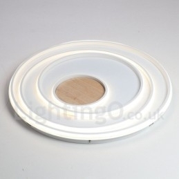 Dimmbar Hvit Ringtaklampe I Tre Ultratynn Taklampe Kan Også Brukes Som Vegglampe