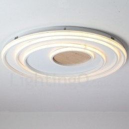 Dimmbar Hvit Ringtaklampe I Tre Ultratynn Taklampe Kan Også Brukes Som Vegglampe