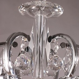 Krom Elegant Krystalllysekrone