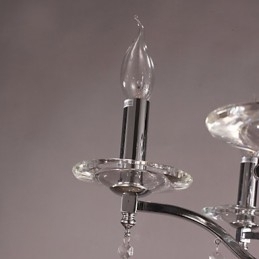 Krom Elegant Krystalllysekrone