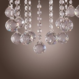 Krom Elegant Krystalllysekrone