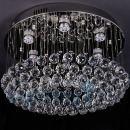 Moderne K9 Krystall Rund Innfelt Taklampe