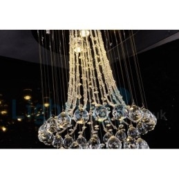 4 Lys Moderne K9 Krystall Rund Innfelt Taklampe