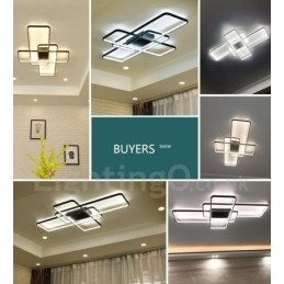 Moderne, Moderne Taklampe I Aluminium, Veggmontert Med Fjernkontrolldimmer For Stue, Soverom, Kan Også Brukes Som Vegglampe
