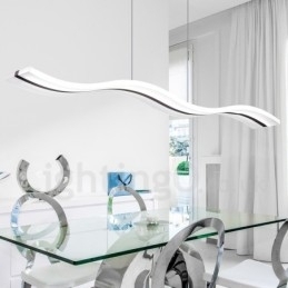 Dimbar Lineær Pendellampe Med Fjernkontroll, Moderne Design