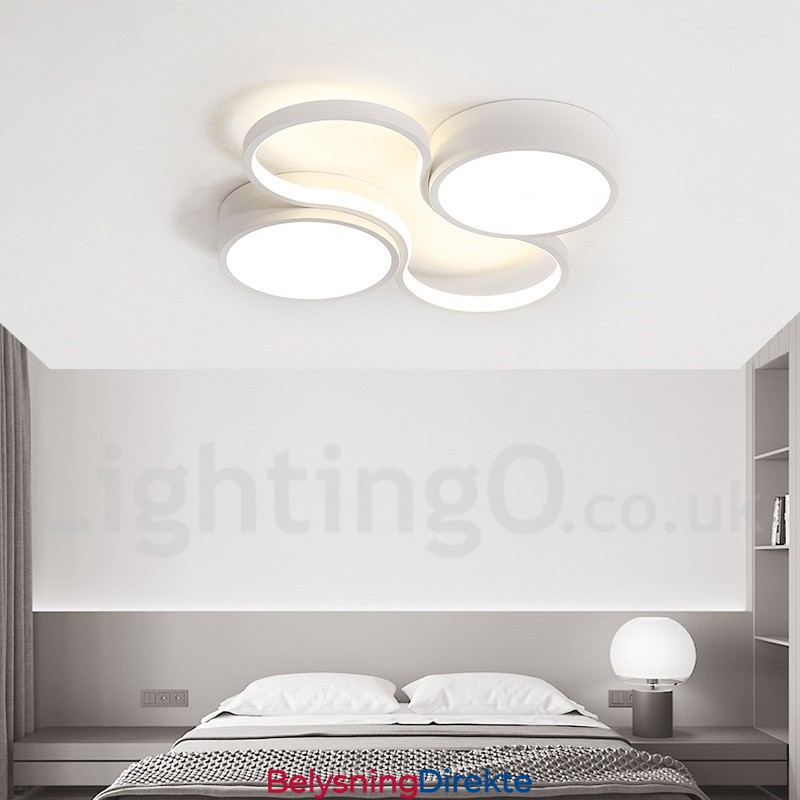 Dimbar Moderne, Moderne Taklampe I Aluminium, Innfelt Lampe For Stue, Soverom, Kan Også Brukes Som Vegglampe