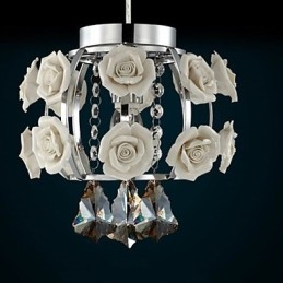 Lysekrone Krystall Moderne Samtidslykt Metall 1 Lys