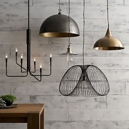 Landlig Maling Metalllysekrone