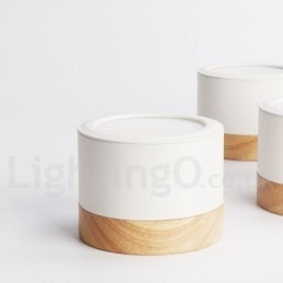 Mini Taklampe I Tre, Moderne Design, Med Akrylskjerm, Spesielt For Bruk Som Vegglampe