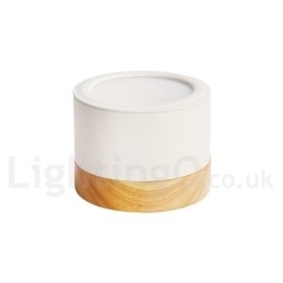 Mini Taklampe I Tre, Moderne Design, Med Akrylskjerm, Spesielt For Bruk Som Vegglampe