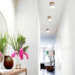Mini Taklampe I Tre, Moderne Design, Med Akrylskjerm, Spesielt For Bruk Som Vegglampe