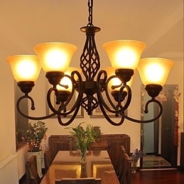 Rustikk Hytte Vintage Retro Metalllysekrone For Barn