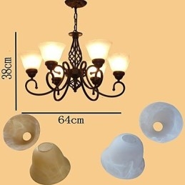 Rustikk Hytte Vintage Retro Metalllysekrone For Barn