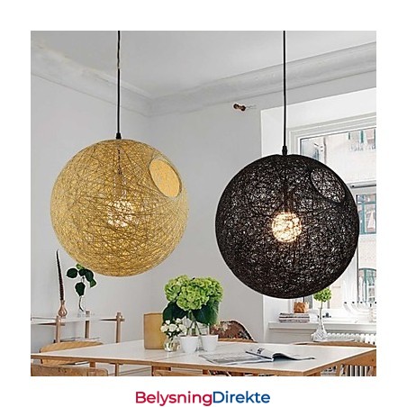 Landlig Enkel Moderne Lampe Pastoral Rottinglampe Hampkule Lysekrone