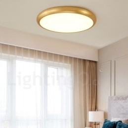 Ultratynne Dimbare Moderne, Samtidskunstneriske Nordiske Stiler I Messing Med Innfelt Tak Og Akrylskjerm, Kan Også Brukes Som Vegglampe