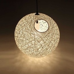Landlig Enkel Moderne Lampe Pastoral Rottinglampe Hampkule Lysekrone