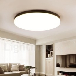 Ultratynne Runde Dimbare Moderne, Samtidskunstneriske Nordiske Taklamper I Innfelt Form Med Akrylskjerm, Kan Også Brukes Som Vegglampe