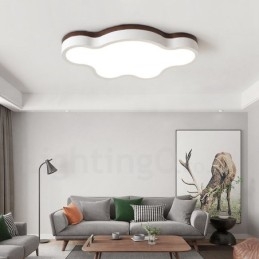 Retro Trelampe I Stål Med Treverk Og Taklampe For Barn