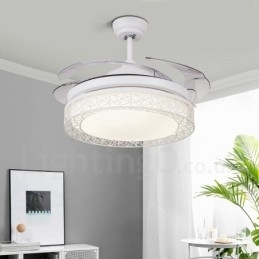 108 Cm (42 Tommer) 91 Cm (36 Tommer) Moderne, Samtidskunst Fjernstyrt Hul Takvifte Med Akrylskjerm, Lydløs Motor I Rent Kobber