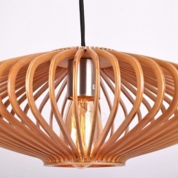 1 Lyslykt Vintage Trelysekrone Industriell Vind Loft Tre Lineær Pendelbelysning