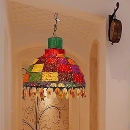 Mini-Stil Vintage Lysekrone Manuell Lampe