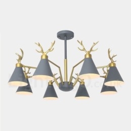 8 Lys Nordisk Macaron Moderne Gevirlysekrone