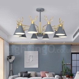 10-Lyss Nordisk Macaron Moderne Gevirlysekrone
