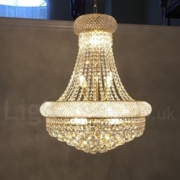 2-Etasjes Rund Tradisjonell Klassisk K9 Krystallmetalllysekrone For