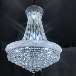 2-Etasjes Rund Tradisjonell Klassisk K9 Krystallmetalllysekrone For