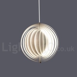Globe Hvit Roter Postmodern Diy Pendellampe