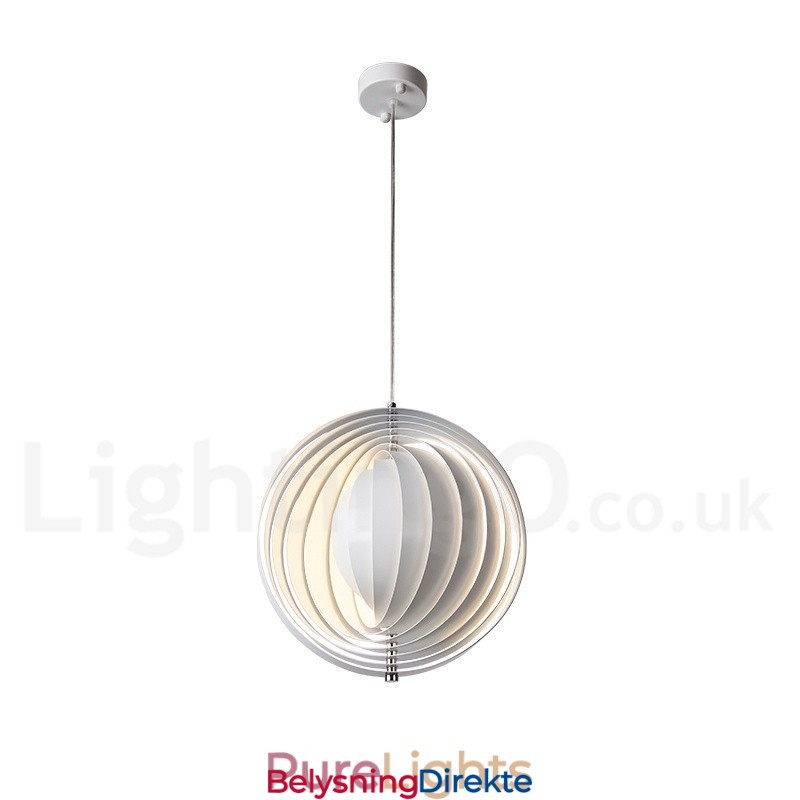 Globe Hvit Roter Postmodern Diy Pendellampe