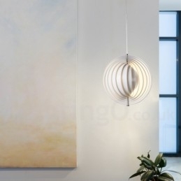 Globe Hvit Roter Postmodern Diy Pendellampe