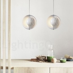 Globe Hvit Roter Postmodern Diy Pendellampe