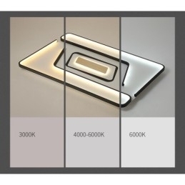 Rektangulær Moderne, Samtidskunstnerisk Innfelt Lampe