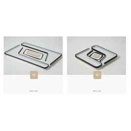 Rektangulær Moderne, Samtidskunstnerisk Innfelt Lampe