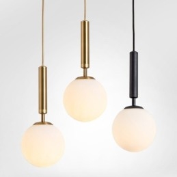 Moderne Og Moderne Pendellampe Med Glassskjerm