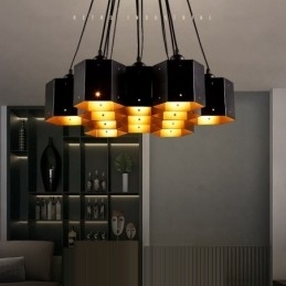 Loft Industriell Stil Pendellysekrone