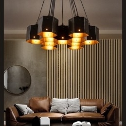 Loft Industriell Stil Pendellysekrone