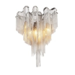 Tassels Lysekrone Designer Taklampe Sølvgullfarge