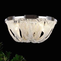 Tassels Lysekrone Designer Taklampe Sølvgullfarge