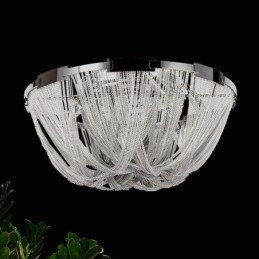 Tassels Lysekrone Designer Taklampe Sølvgullfarge