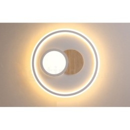 Tre Dimbar Moderne, Samtidskunstnerisk Nordisk Stil, Innfelt Rund Taklampe Med Fjernkontroll, Kan Også Brukes Som Vegglampe